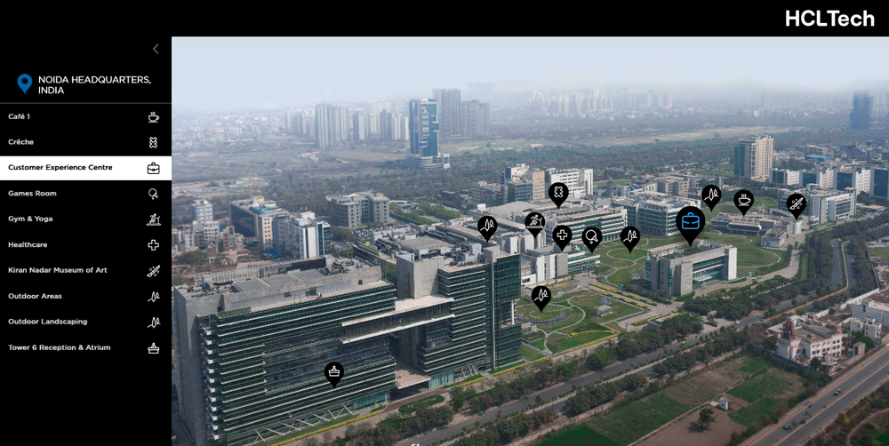 HCLTech virtual experience interface